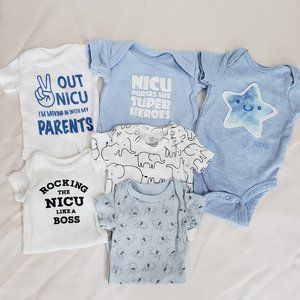 Preemie boy's onesies